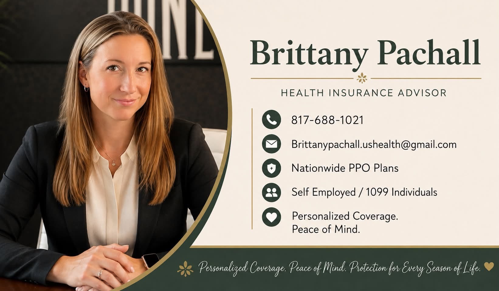 Brittany Pachall Business Card and Contact Info
